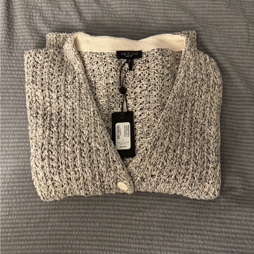 NWT rag & bone Textured Gray Cardigan - Picture 2 of 9
